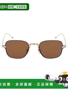 1h可退 潮奢 Thom Browne 汤姆 布朗 女士 白金钛合金太阳眼镜 TB