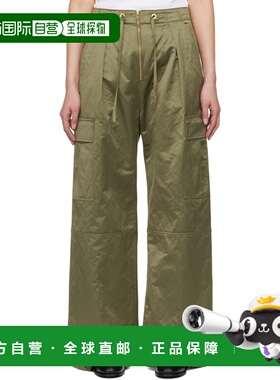 Ami Paris 女士休闲裤 FTR310CO0100376 SS2025 绿色