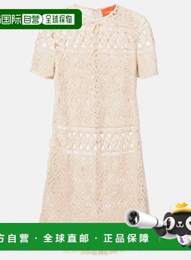 1h可退 潮奢 La Doublej 女士 花边流苏边棉质迷你连衣裙