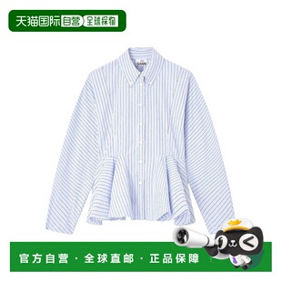 女士衬衫 Shirt长袖 W082401M 蓝色 AW2025 GANNI