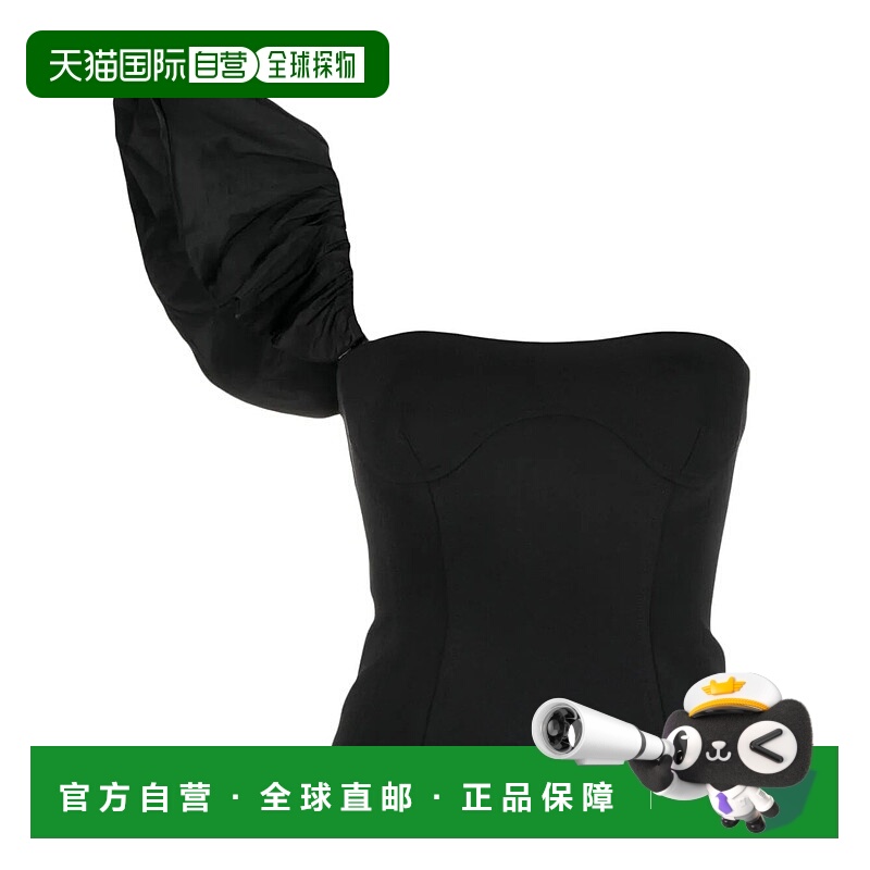 1h可退 PINKO 女士衬衫 101760A11YZ99 AW2023 黑色 单肩抹胸背心