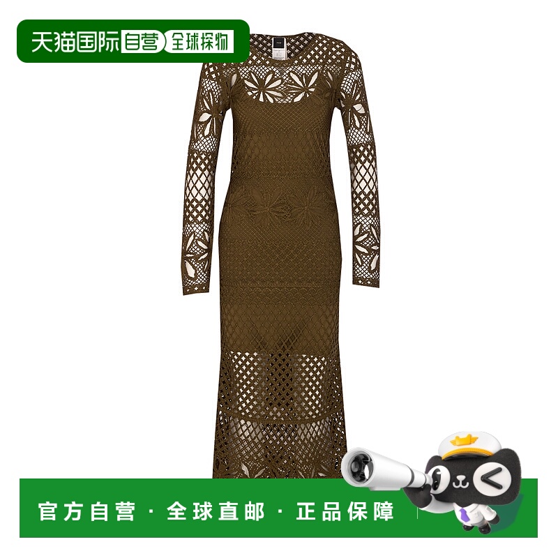 1h可退 PINKO 女士连衣裙 104731A2FFX26 SS2025 绿色