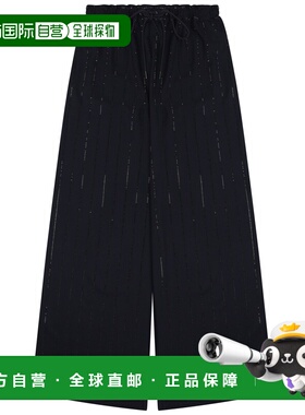 1h可退 潮奢 Self-Portrait 女士 人造钻石细条纹裤子 SS25152PNN