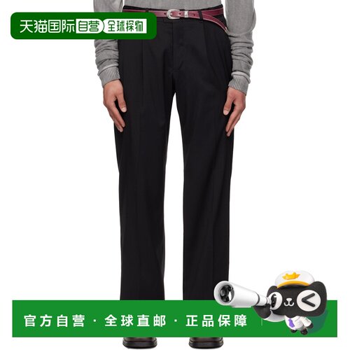 Our Legacy 男士 黑色 Slack 长裤休闲裤 M2264SBWorstedWool