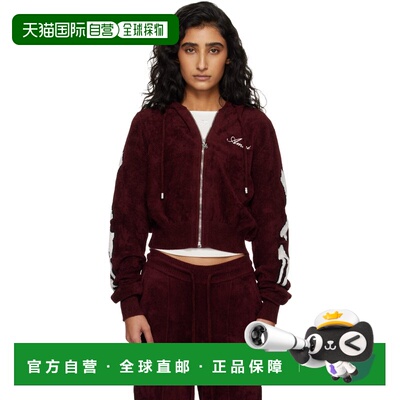 AMIRI 女士 酒红色 Bones 运动夹克 AWTOKN1014AgedPort外套