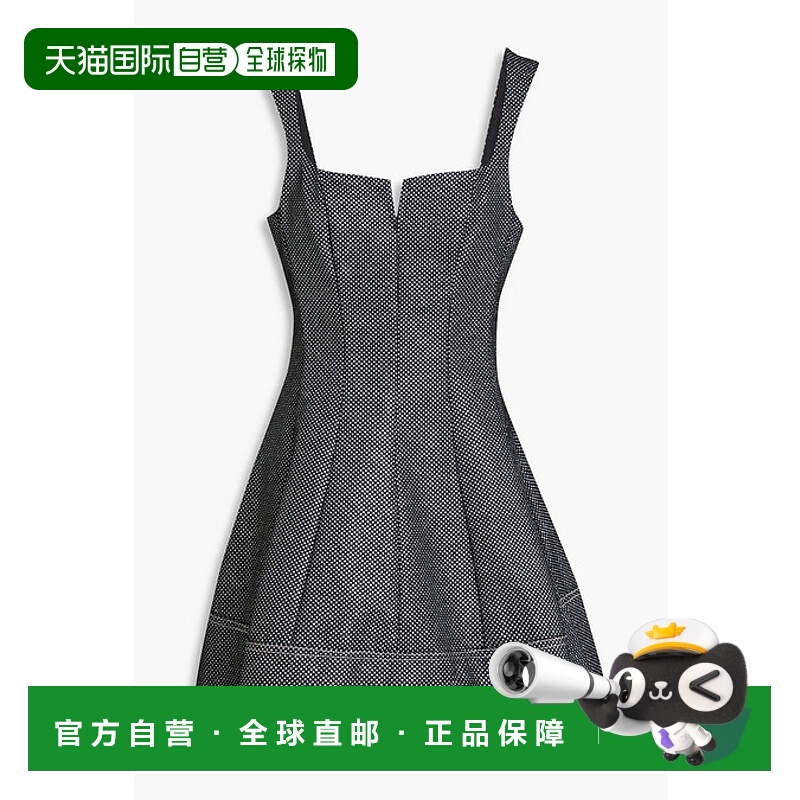 1h可退 潮奢 Simkhai 女士 Lydie 亮片波尔卡圆点绉纱迷你连衣裙