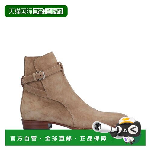 Saint Laurent 圣罗兰 男士 脚踝靴 BROWN 棕色时尚舒适切尔西靴