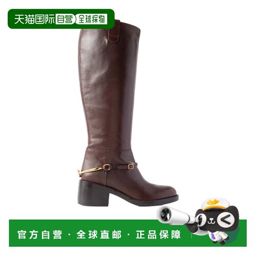 1h可退 奢淘 Chloe 镶饰皮革达科他膝靴 女 CH26S17HSM厚底鞋女靴