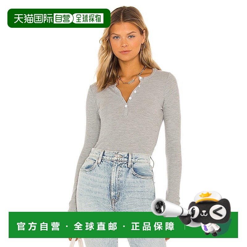 1h可退 潮奢 Michael Lauren 女士 Vance 亨利领T恤 ML6227GWF