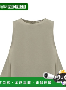 Ami Paris 女士T恤 FTP318AC0009317 SS2024 绿色女装上衣