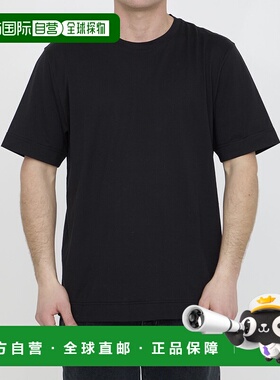FENDI 男士T恤 FY0936AR74F0QA1 AW2024 黑色短袖