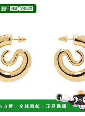1h可退 潮奢 Panconesi 女士 金色 Small Serpent 耳环 CAOEA915P