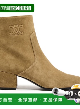 CELINE 女士靴子 360483117C19TO AW2025 棕色 Triomphe zipped b