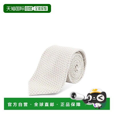 KITON 男士领带 UCRVKRC07L6201 SS2026 白色 Silk tie