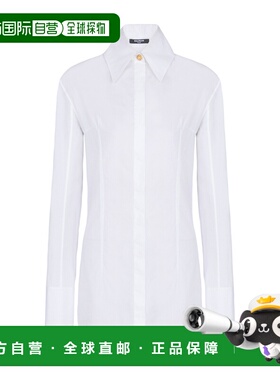 BALMAIN 女士衬衫 GF1HS460CG220FB SS2026 白色 Tailored shirt