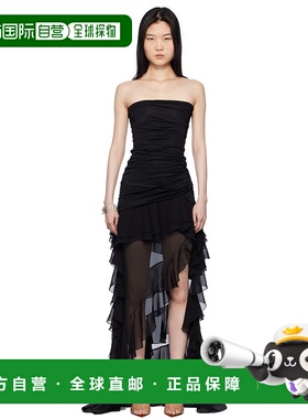 1h可退 潮奢 Blumarine 蓝色情人 女士 黑色 Jersey Bustier 连衣