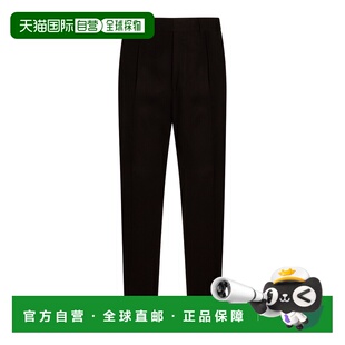 潮奢 zegna 杰尼亚 男士 咖啡色亚麻裤子 R373F28A377PM126R
