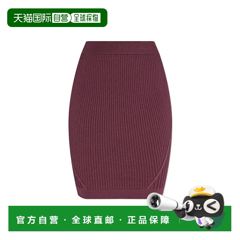 1h可退 BALMAIN 女士半身裙 FF0LC012KJ155DR AW2025 红色