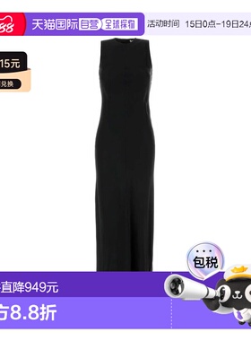 Ami Paris 女士连衣裙 FDR366AC0014001 SS2025 黑色长裙