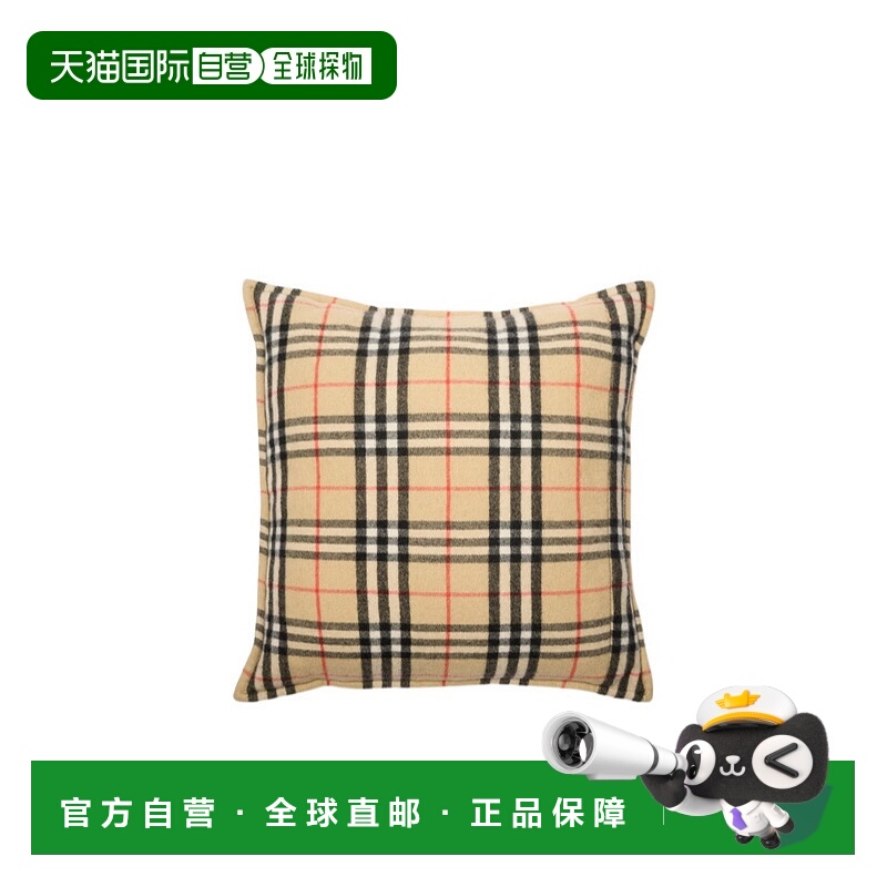 1h可退 BURBERRY 户外旅行装备 81194921 AW2025 米白色 格纹羊绒