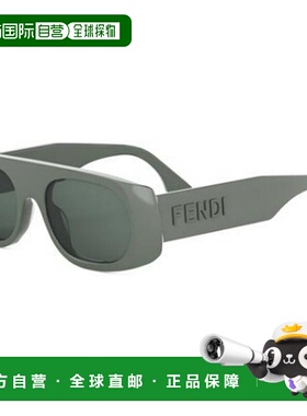 FENDI 女士眼镜 FE40169I96N AW2025 灰色 矩形框太阳镜配饰