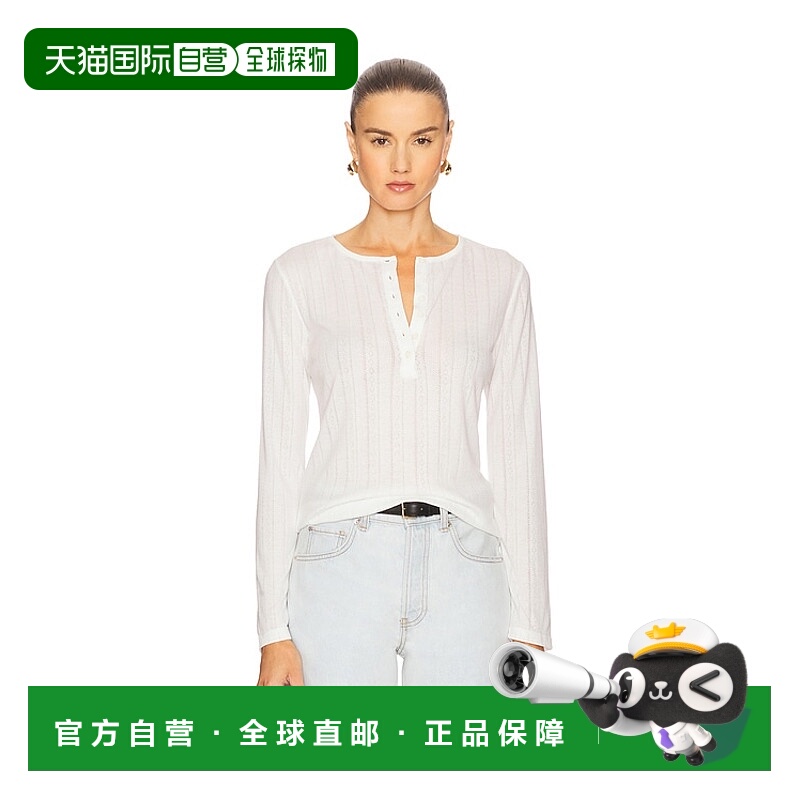 1h可退 潮奢 ANINE BING 女士 Pia 长袖T恤 A0811225