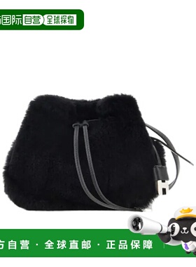 HOGAN 女士单肩包 KBW01RK6100UGX7D86 SS2025黑色手提包斜挎包