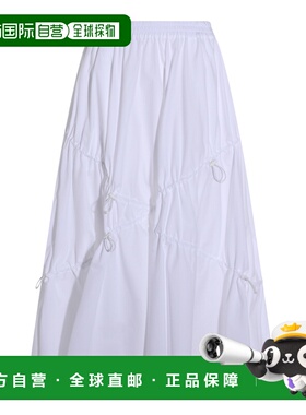 潮奢 Moschino 莫斯奇诺 女士 白色棉质半身裙 261E010605311