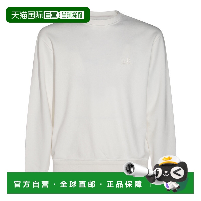1h可退 潮奢 C.P. Company 男士 奶油色棉质卫衣 18CMSS098B11004