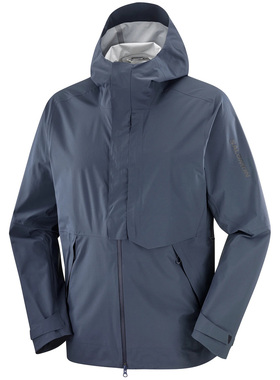SALOMON 男士户外冲锋衣 LC2643200BLUE SS2026 灰色 OUTERPATH P