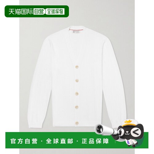 Brunello Cucinelli 布内罗 古奇拉利 男士 亚麻棉混纺针织开衫 M