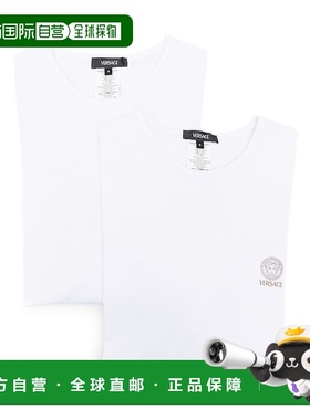 VERSACE 男士T恤 AU101971A10011A1001 SS2025 白色范思哲