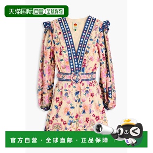 RIO 女士 playsut 1h可退 连身裤 FARM 束带印花棉质短款 346 潮奢