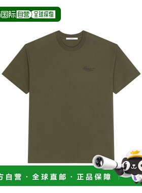 1h可退 潮奢 Givenchy 纪梵希 男士 徽标印花圆领 T 恤 BM71NK3YS