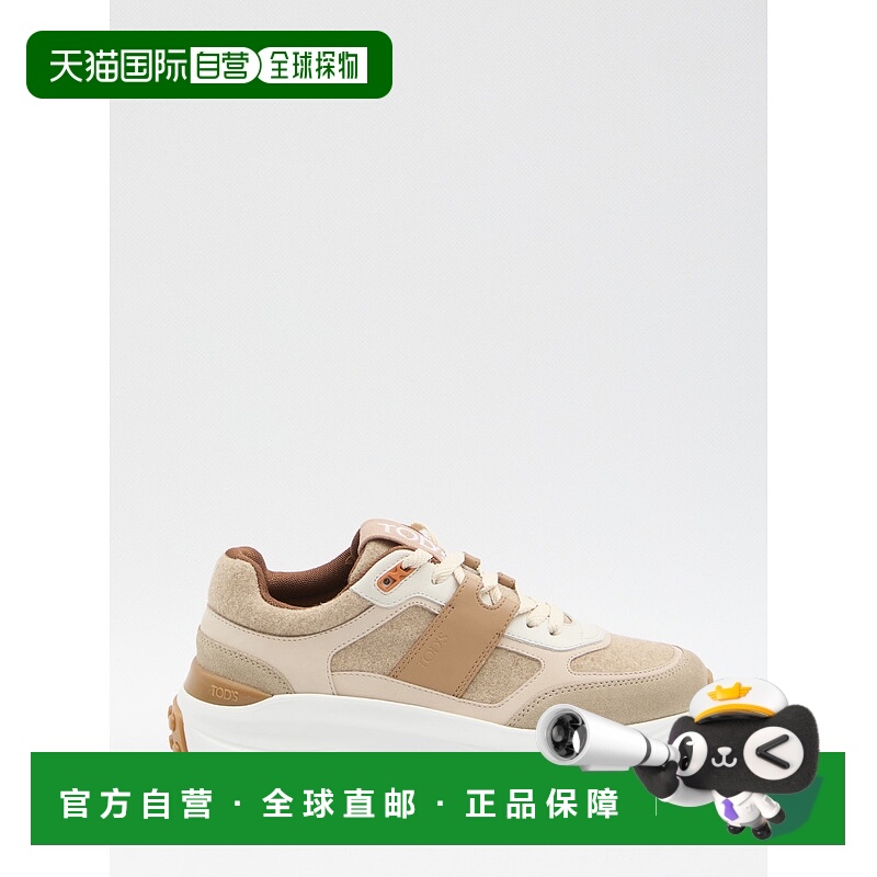 1h可退 潮奢 TOD'S 托德斯 女士 布织绒面革皮质运动鞋 XXW81L0JP