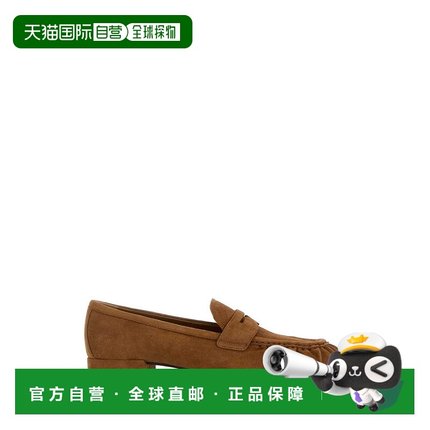 PRADA 女士芭蕾乐福鞋 1D175OF020008F0401 SS2026 棕色女鞋单鞋