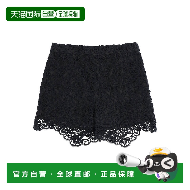 1h可退 BURBERRY 女士休闲裤 8067178A1189 SS2023 黑色 MACRAME