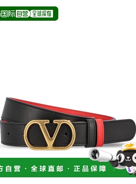 VALENTINO 女士腰带 8W2T0SQ3IYR0SM SS2026 黑色 BELT H. 30 REV