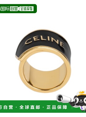 CELINE 女士戒指 B10EF4V0938DK AW2026 黑色 RIBBON 大号戒指