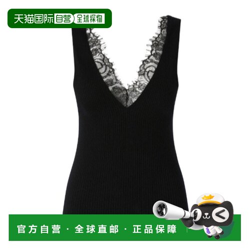 PINKO 女士背心吊带 107266A3I0Z99 AW2026 黑色 V领背心