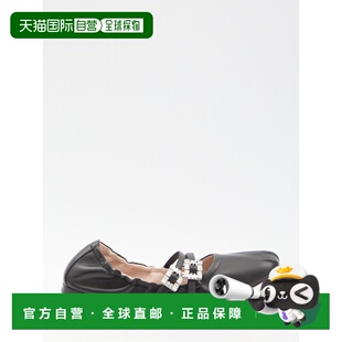 女 奢淘 纳帕皮革绑带芭蕾舞鞋 VIVIER RVW7433907091T ROGER