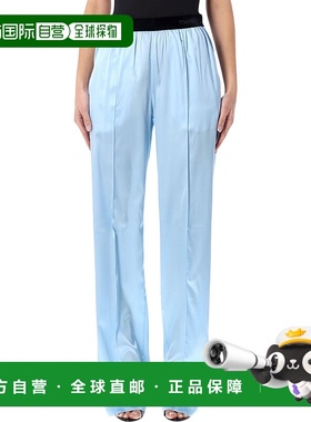 1h可退 TOM FORD 女士休闲裤 PAW683FAX881UAC SS2026 蓝色阔腿裤