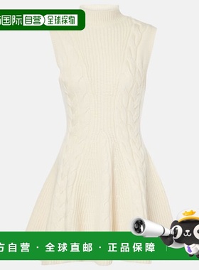 1h可退 潮奢 Staud 女士 Charade 粗线针织羊毛混纺迷你连衣裙