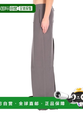 RICK OWENS 女士半身裙 RO02E4387WD34 AW2025灰色包臀裙长裙