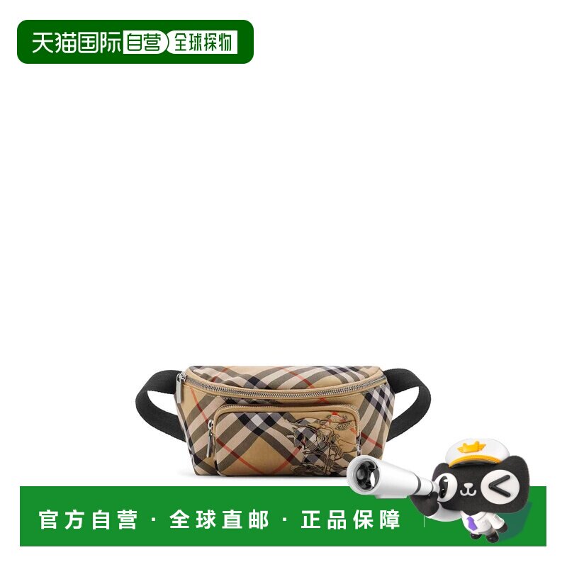 BURBERRY 男士单肩包 8106714 CO 卡其色 Small Check Bag