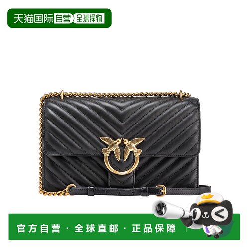 1h可退 奢淘 Pinko 徽标单肩包 女 100941A0GK斜挎包女包手提包