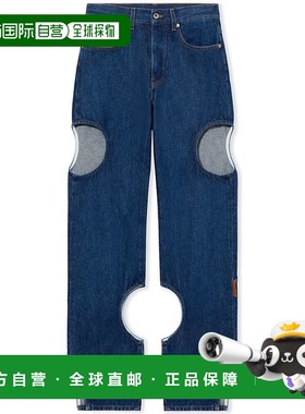 OFF-WHITE 女士牛仔裤 OWYA06AF25DEN0024400MEDIUMBLUE直筒裤