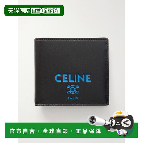 Celine 思琳 男士 Logo压纹皮革皮夹钱包 10B653R24