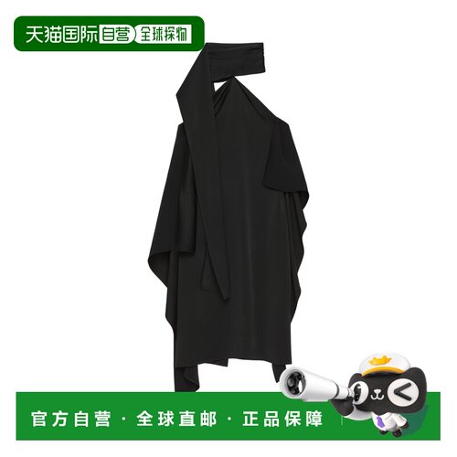 GIVENCHY 女士连衣裙 BW22AM14N6001 AW2025 黑色 露肩围巾裙