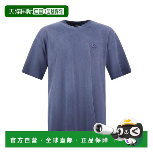 HERNO 男士T恤 JG000242US21169200 AW2025 蓝色 【付后1h可退】